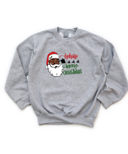 Load image into Gallery viewer, Black Santa Sweatshirt