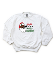 Load image into Gallery viewer, Black Santa Sweatshirt