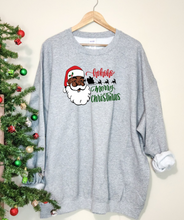 Load image into Gallery viewer, Black Santa Sweatshirt
