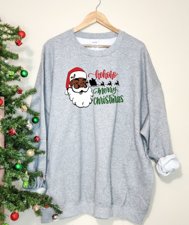 Black Santa Sweatshirt