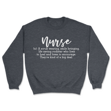 Load image into Gallery viewer, Nurse Definition Sweatshirt
