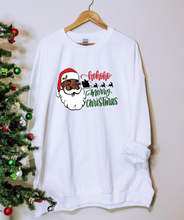 Load image into Gallery viewer, Black Santa Sweatshirt
